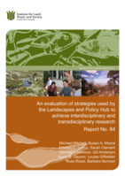 An evaluation of strategies used by the Landscapes and Policy Hub to achieve interdisciplinary and transdisciplinary research