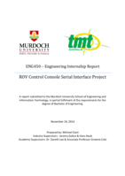 ROV control console serial interface project