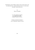Professional development, instructional intelligence and teacher emotions: A mixed methods study of a four-year systemic change initiative