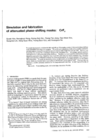Simulation and fabrication of attenuated phase-shifting masks: CrF_x