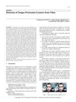 Detection of tongue protrusion gestures from videos