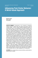 Influencing park visitor behaviour, a belief based approach