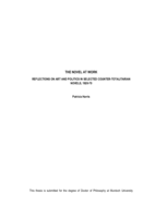 The novel at work: Reflections on art and politics in selected counter-totalitarian novels, 1920-70