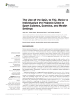 The use of the SpO2 to FiO2 ratio to individualize the hypoxic dose in sport science, exercise, and health settings