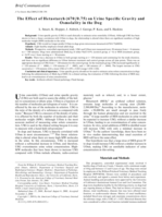 The effect of hetastarch (670/0.75) on urine specific gravity and osmolality in the dog