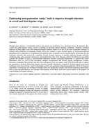 Embracing new-generation 'omics' tools to improve drought tolerance in cereal and food-legume crops