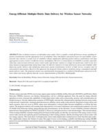 Energy-efficient multiple-metric data delivery for wireless sensor networks