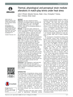 Thermal, physiological and perceptual strain mediate alterations in match-play tennis under heat stress
