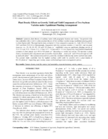 Plant density effects on growth, yield and yield components of two soybean varieties under equidistant planting arrangement