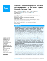 Residency, movement patterns, behavior and demographics of reef manta rays in Komodo National Park
