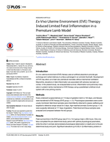 Ex-Vivo Uterine Environment (EVE) Therapy Induced Limited Fetal Inflammation in a Premature Lamb Model