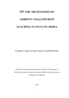 On the mechanisms of ambient chalcopyrite leaching in sulfate media