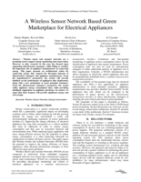 A wireless sensor network based green marketplace for electrical appliances