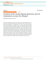 Cerebral small vessel disease genomics and its implications across the lifespan