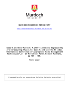 Anaerobic degradability of wool scouring effluent