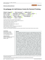 On pedagogy of a Soil Science Centre for Doctoral Training