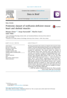 Proteomic dataset of wolframin-deficient mouse heart and skeletal muscles