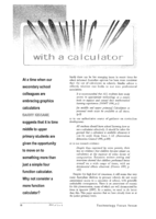 Growing up with a calculator