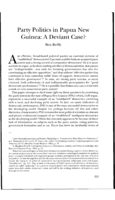 Party politics in Papua New Guinea: A deviant case?