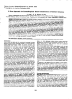 A new approach for controlling low boron concentration on nutrient solutions
