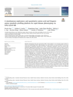 A simultaneous exploratory and quantitative amino acid and biogenic amine metabolic profiling platform for rapid disease phenotyping via UPLC-QToF-MS