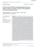 As old as the hills: Pliocene palaeogeographical processes influence patterns of genetic structure in the widespread, common shrub Banksia sessilis