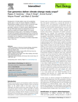 Can genomics deliver climate-change ready crops?