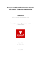 Poverty, vulnerability and social protection programs: Implications for young people in mountain Java