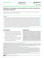 Evidence of homologous recombination as a driver of diversity in Brachyspira pilosicoli