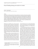 Facial flushing during provocation in women