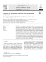 Controlling NOx emission from boilers using waste polyethylene as reburning fuel