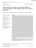 Abiotic and biotic responses to woody debris additions in restored old fields in a multi‐site Before‐After‐Control‐Impact experiment