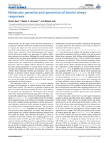 Molecular genetics and genomics of abiotic stress responses