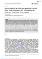 Reviving botany in the curriculum: The botanical journey of two Western Australian early childhood teachers