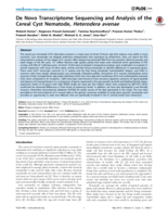 De Novo transcriptome sequencing and analysis of the cereal cyst nematode, heterodera avenae