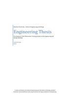 Development of the photovoltaic training facility on the engineering and energy building