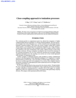 Close-coupling approach to ionization processes