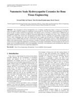 Nanometre scale hydroxyapatite ceramics for bone tissue engineering