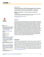 Polymorphism of floral type gene Cly1 and its association with thermal stress in barley