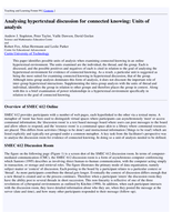 Analysing hypertextual discussion for connected knowing: Units of analysis