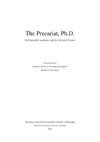 The Precariat, Ph.D. : On disposable academics and the university system