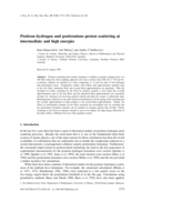 Positron - hydrogen and positronium - proton scattering at intermediate and high energies