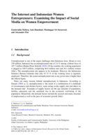 The Internet and Indonesian Women Entrepreneurs: Examining the Impact of Social Media on Women Empowerment