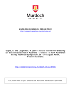 Future issues with breeding for disease resistance in Australia – a vision