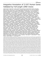 Integrative annotation of 21,037 human genes validated by full-length cDNA clones