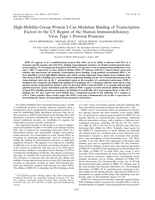 High-Mobility-Group protein I can modulate binding of transcription factors to the U5 region of the human immunodeficiency virus Type 1 proviral promoter