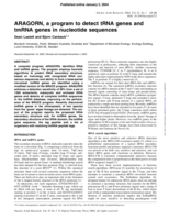 ARAGORN, a program to detect tRNA genes and tmRNA genes in nucleotide sequences