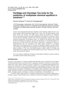 FactSage and ChemApp: Two tools for the prediction of multiphase chemical equilibria in solutions