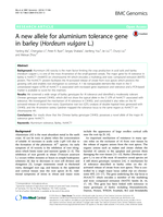 A new allele for aluminium tolerance gene in barley (Hordeum vulgare L.)