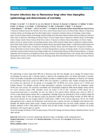 Invasive infections due to filamentous fungi other than Aspergillus: epidemiology and determinants of mortality